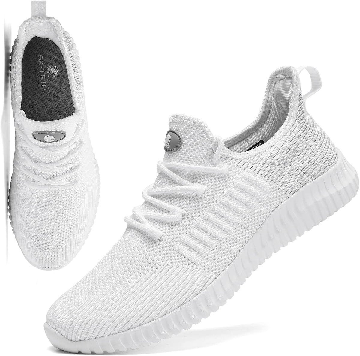 Women's Walking Shoes Lightweight Breathable Flying Woven Mesh Upper Casual Jogging Shoes Ladies Tennis Shoes Workout Footwear Non-Slip Gym Sneakers for Women