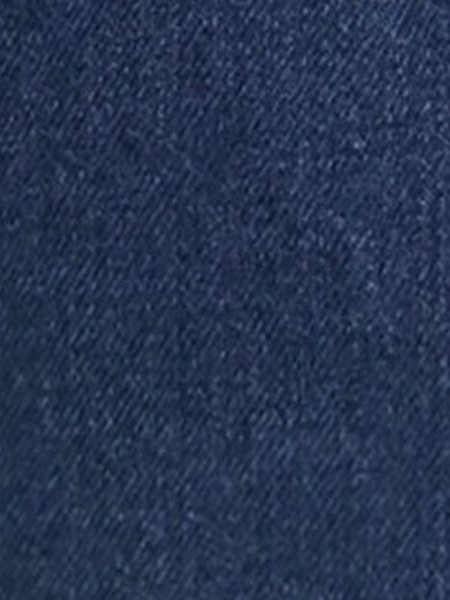 Button Front Tie Back Waist Denim Mini Dress