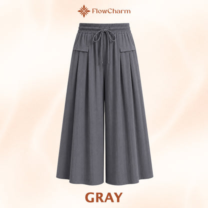 FlowCharm - Pull-On Capri Culottes for Women -BUY 2 FREE SHIPPING