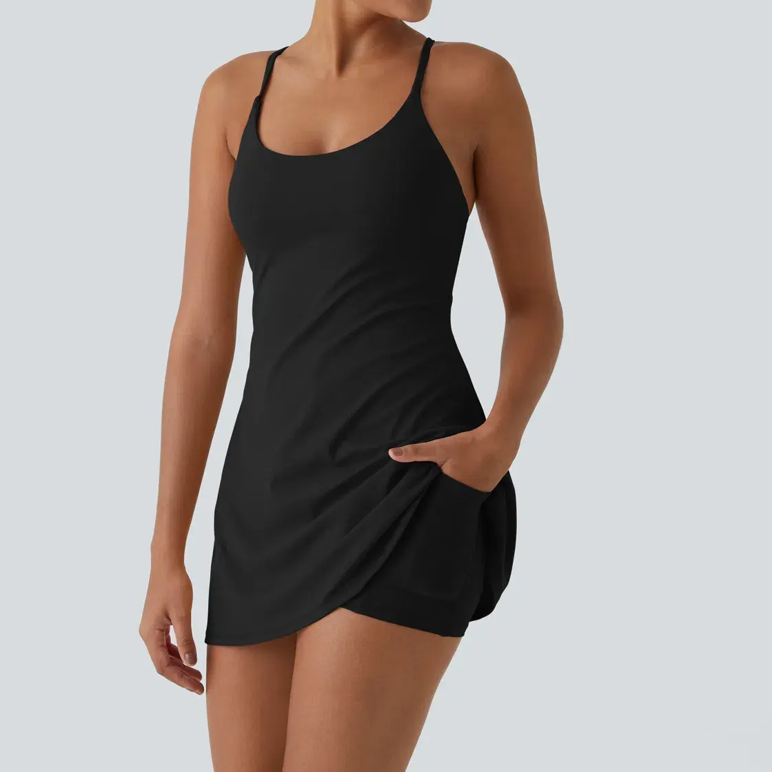 😍This Week's Special Price💥Backless Sleeveless Dresses With Pockets