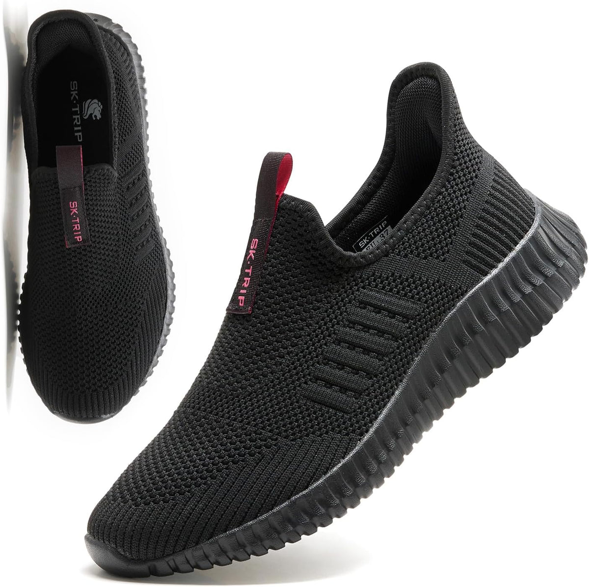 Women's Walking Shoes Lightweight Breathable Flying Woven Mesh Upper Casual Jogging Shoes Ladies Tennis Shoes Workout Footwear Non-Slip Gym Sneakers for Women