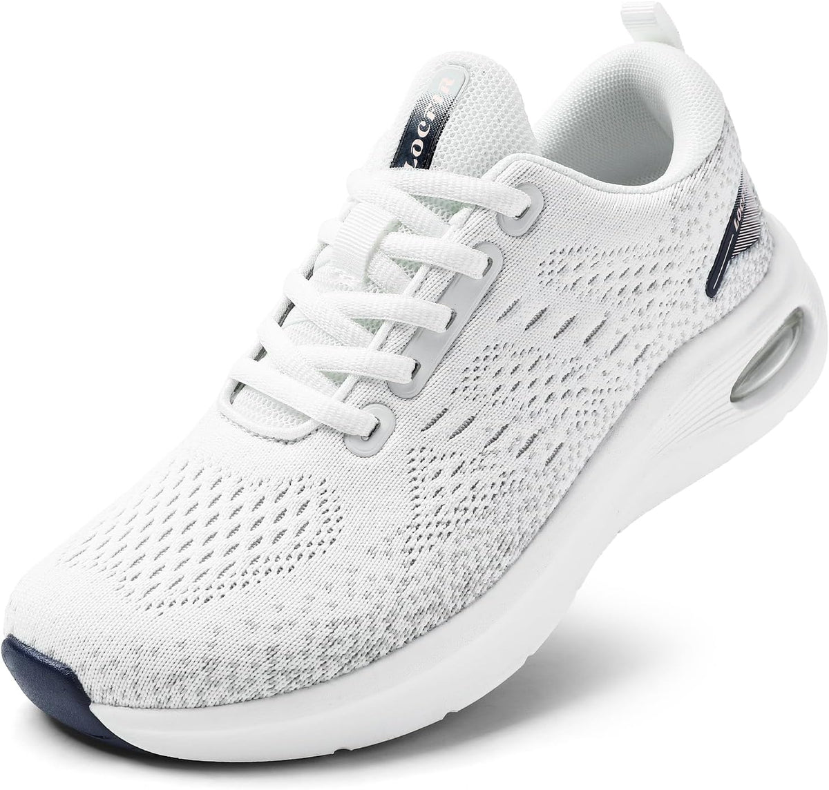 Womens Wide Orthopedic Walking Shoes with Cushioned Arch Support Lace-Up Running Sneakers