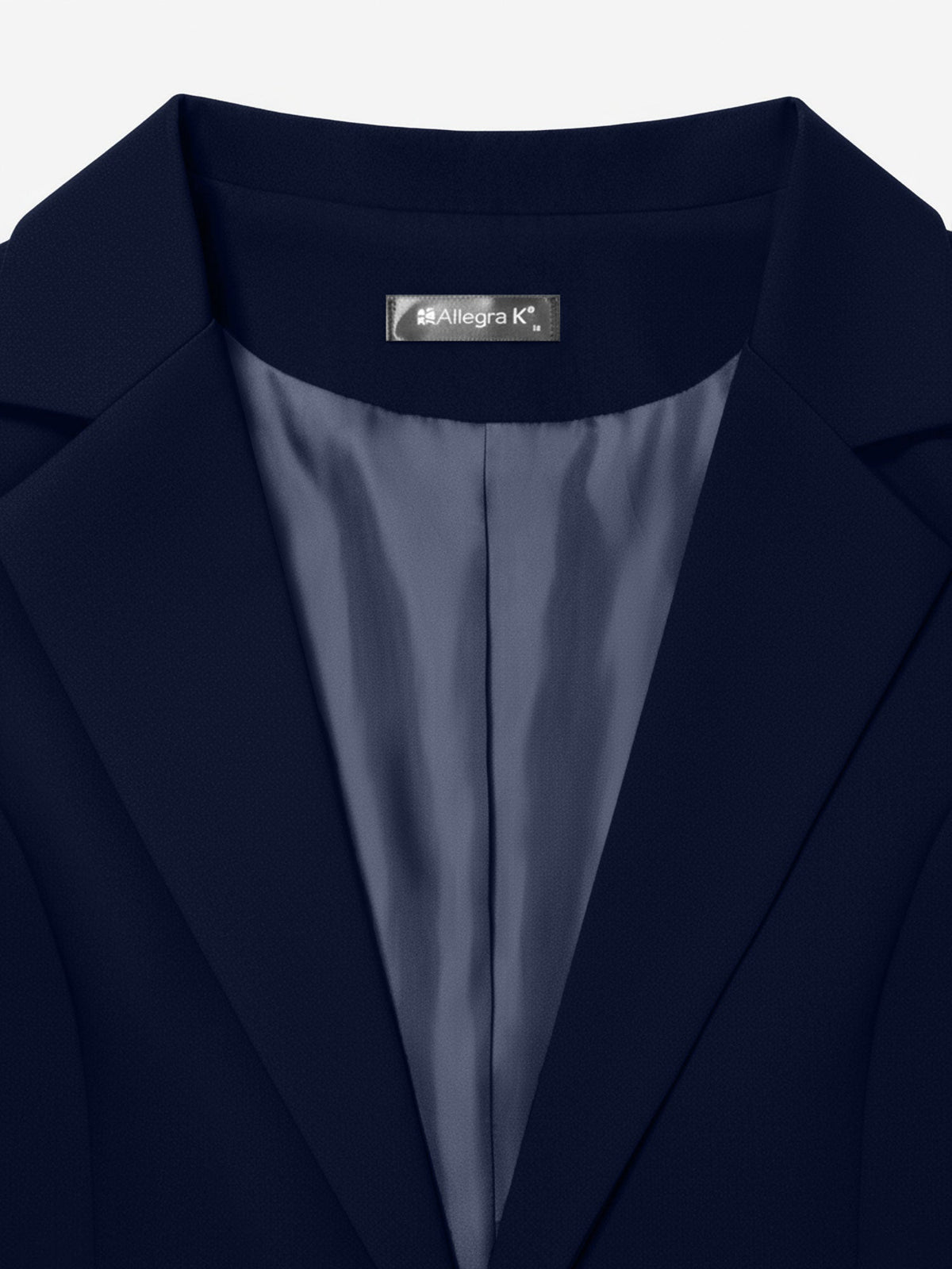 Flattering Rolled Sleeves Notched Lapel Buttoned Lightweight Office Casual Jacket Blazer