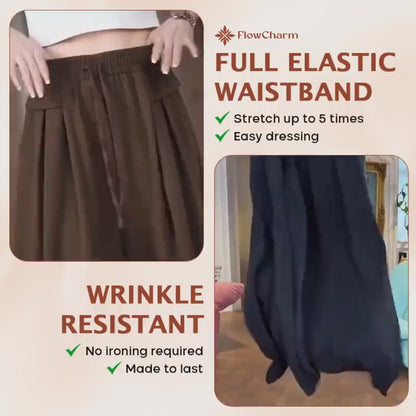 FlowCharm - Pull-On Capri Culottes for Women -BUY 2 FREE SHIPPING