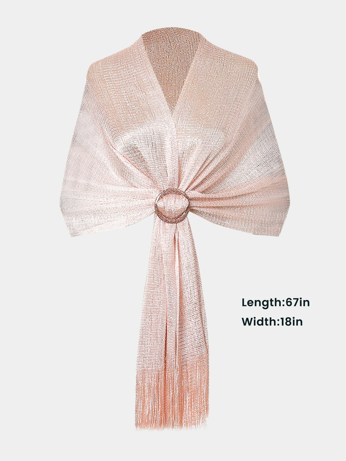 See Through Solid Color Tassel Long Scarf