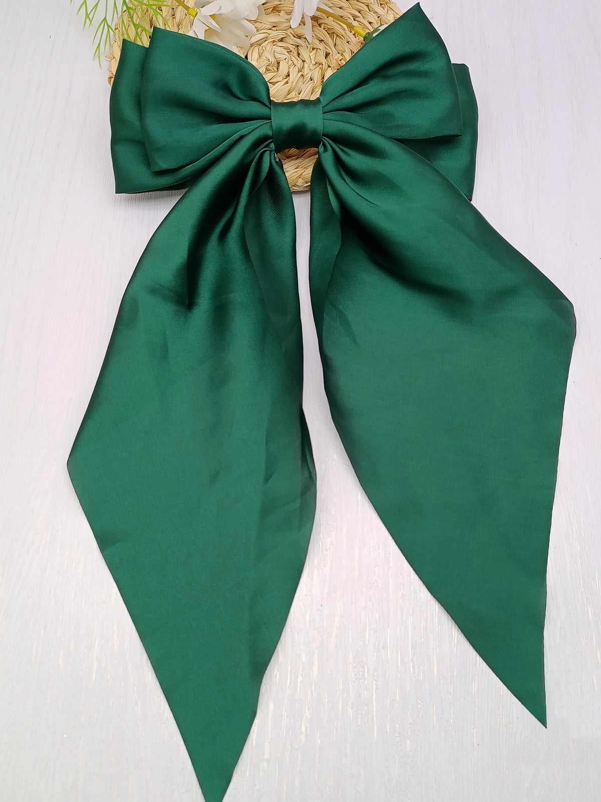Retro 90s Style with Oversized Design Satin Party and Vintage-Themed Events Hair Accessories