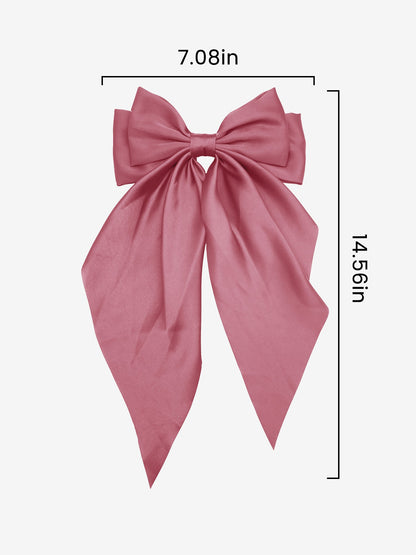 Retro 90s Style with Oversized Design Satin Party and Vintage-Themed Events Hair Accessories