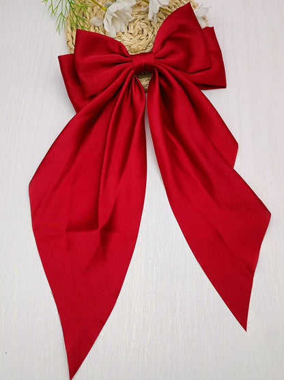 Retro 90s Style with Oversized Design Satin Party and Vintage-Themed Events Hair Accessories