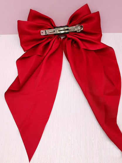 Retro 90s Style with Oversized Design Satin Party and Vintage-Themed Events Hair Accessories
