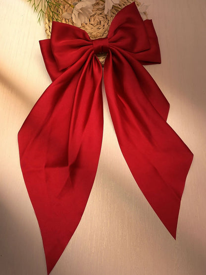 Retro 90s Style with Oversized Design Satin Party and Vintage-Themed Events Hair Accessories