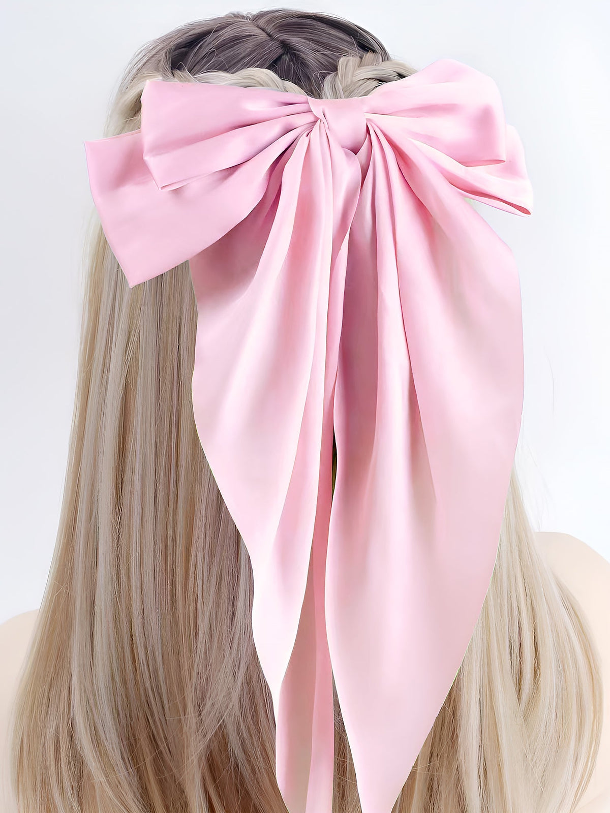 Retro 90s Style with Oversized Design Satin Party and Vintage-Themed Events Hair Accessories