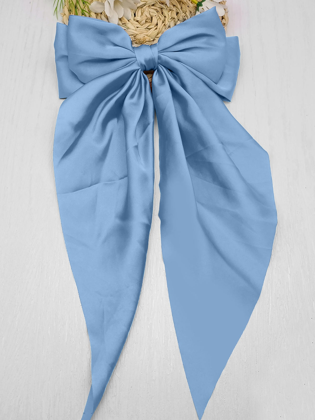 Retro 90s Style with Oversized Design Satin Party and Vintage-Themed Events Hair Accessories