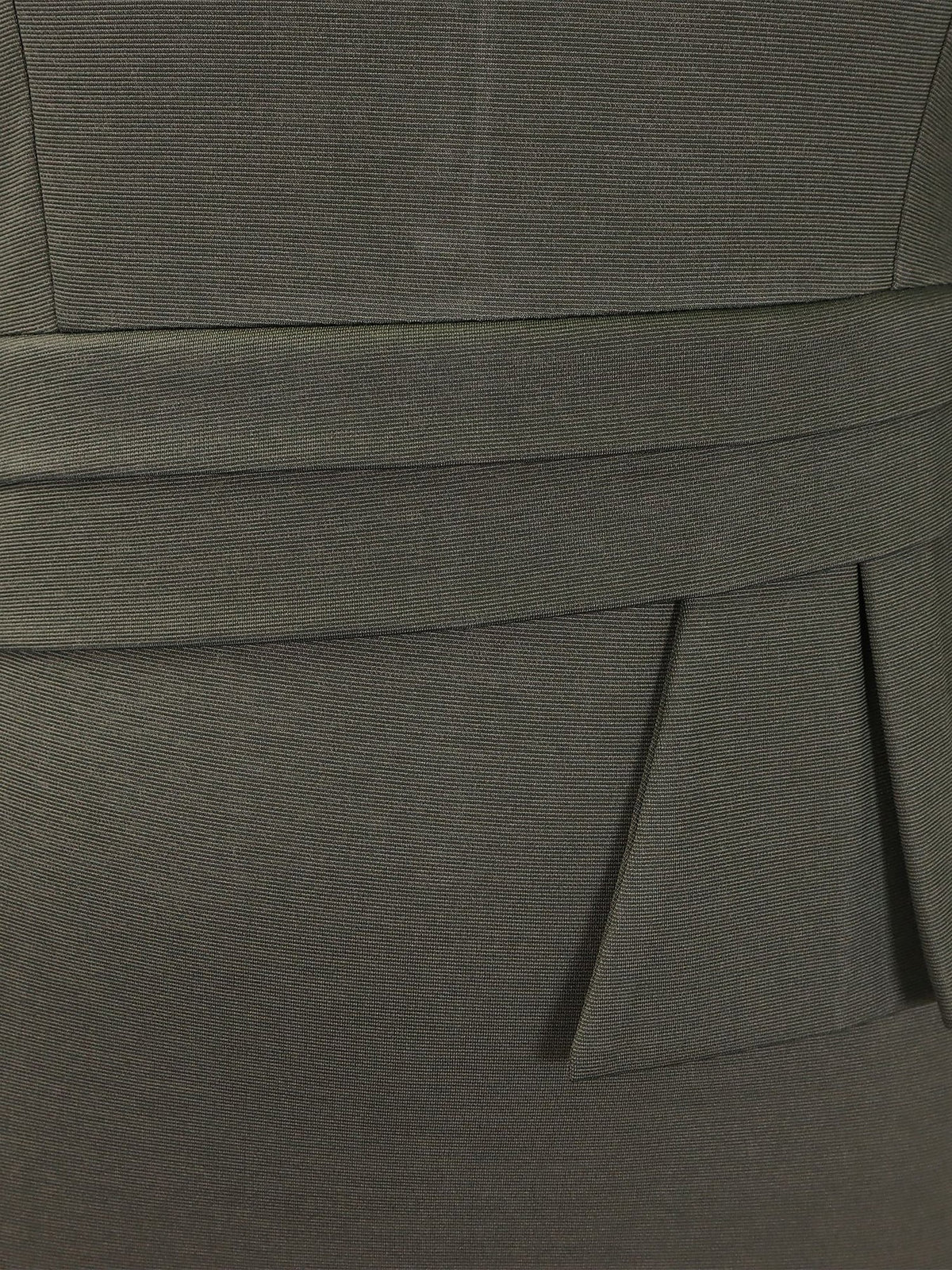 Classic Solid Color Ruched Puff Sleeve Bodycon Midi Sheath Dress with Business Casual Slim Fit Timeless Design
