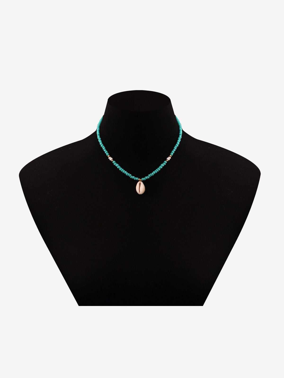 Ocean Style Simple Shell Pendant Beaded Necklace