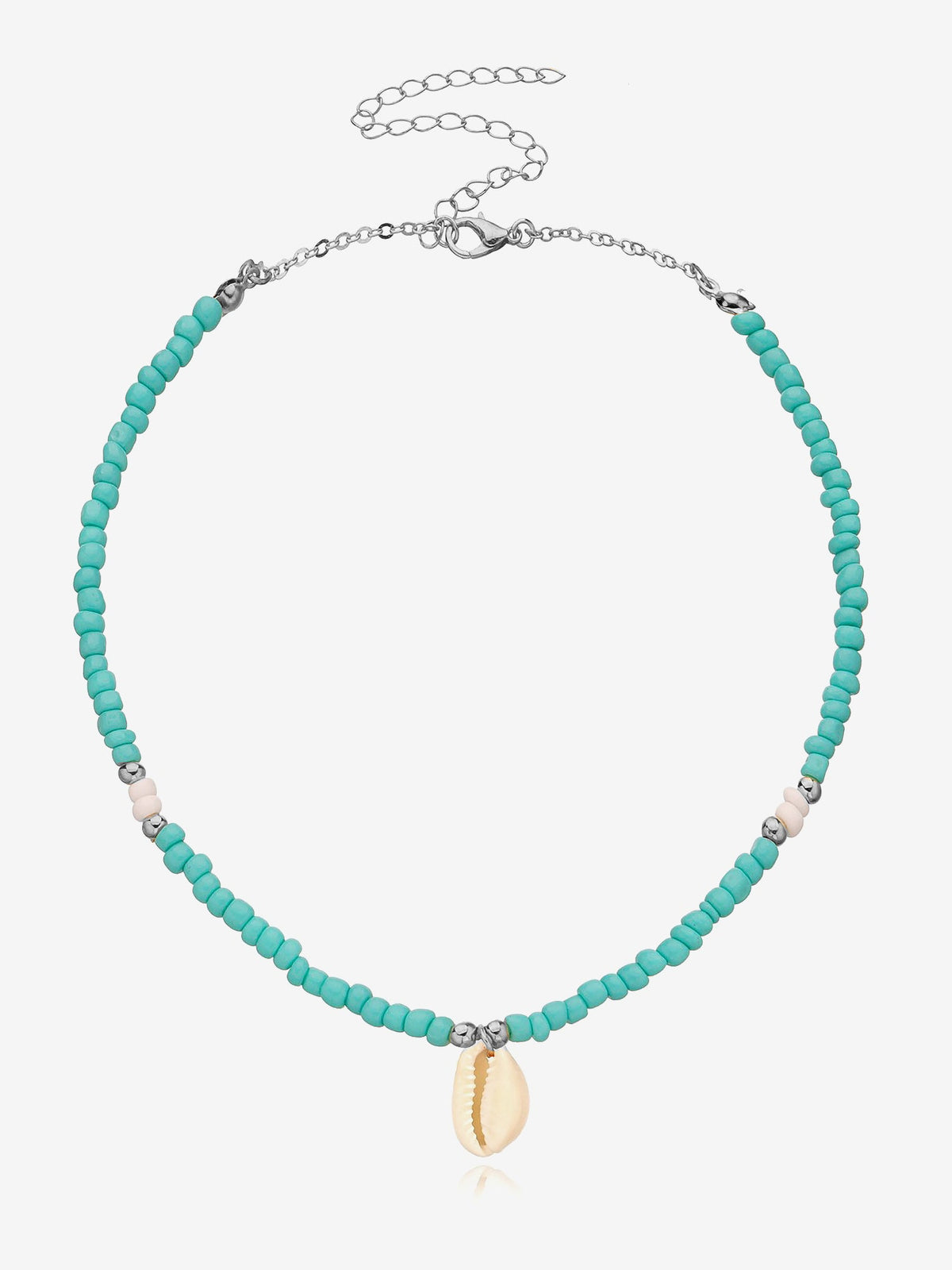 Ocean Style Simple Shell Pendant Beaded Necklace
