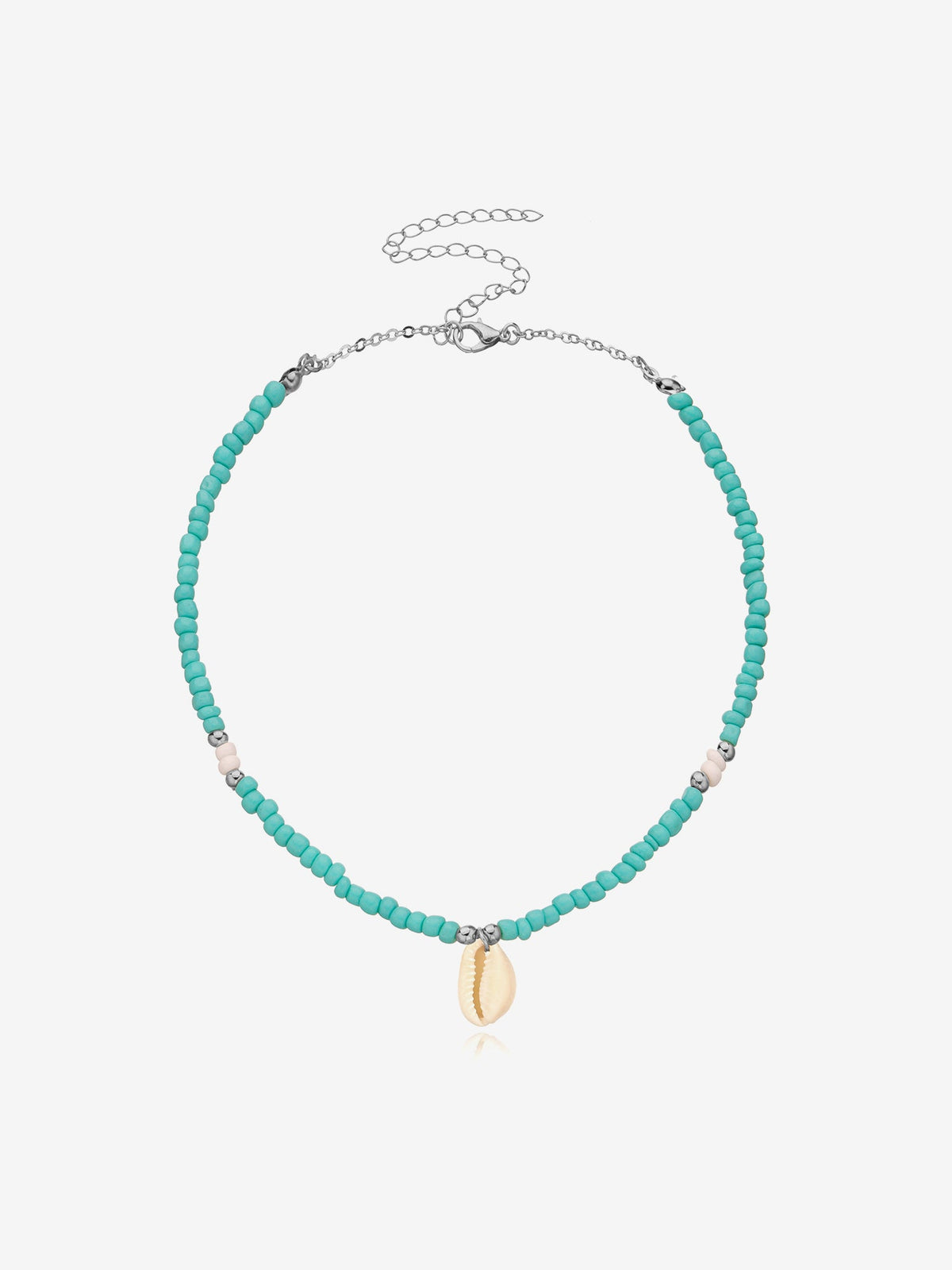 Ocean Style Simple Shell Pendant Beaded Necklace