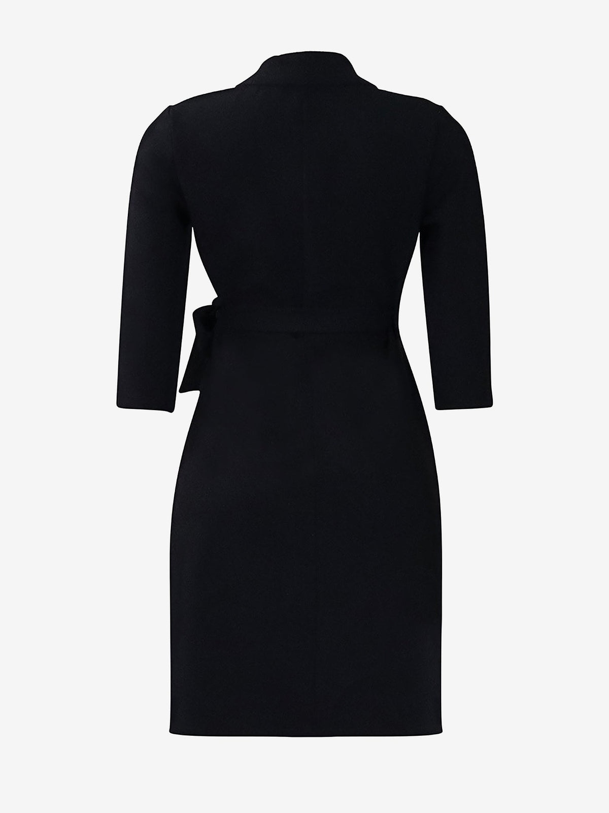 Tailored Pleats & Cinched Waist Notched Lapel Tie Waist Pleated Office Chic Blazer Dress