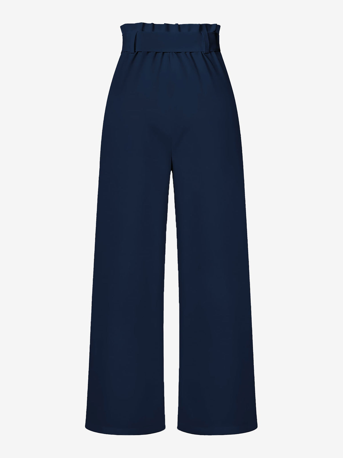 Wide Leg Tie Waist Versatile Paper Bag Pants