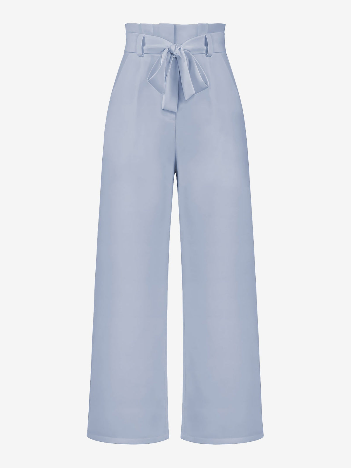 Wide Leg Tie Waist Versatile Paper Bag Pants