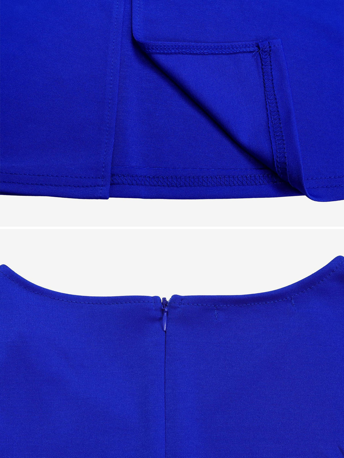 Solid Color Puff Sleeves Ruched Belted Midi Dress