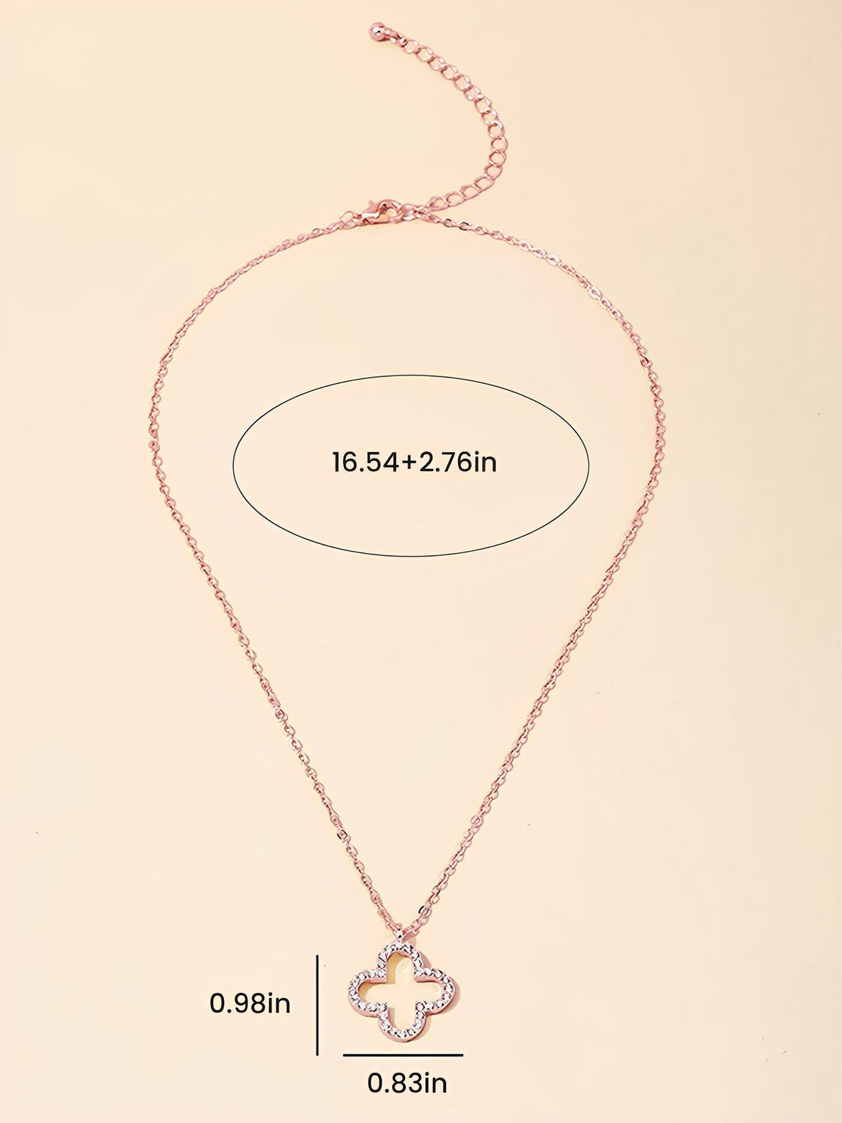 Four Leaf Clover Pendant Alloy Necklace