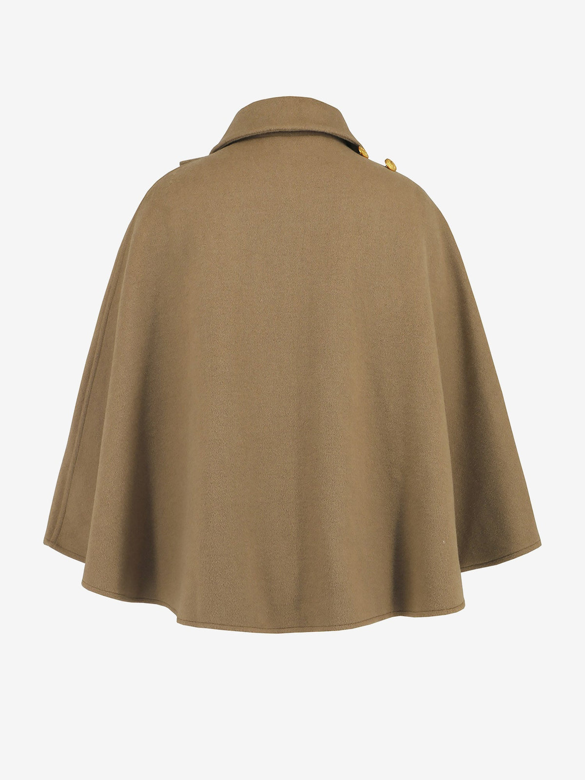 Solid Color Cropped Cape Cloak Jacket