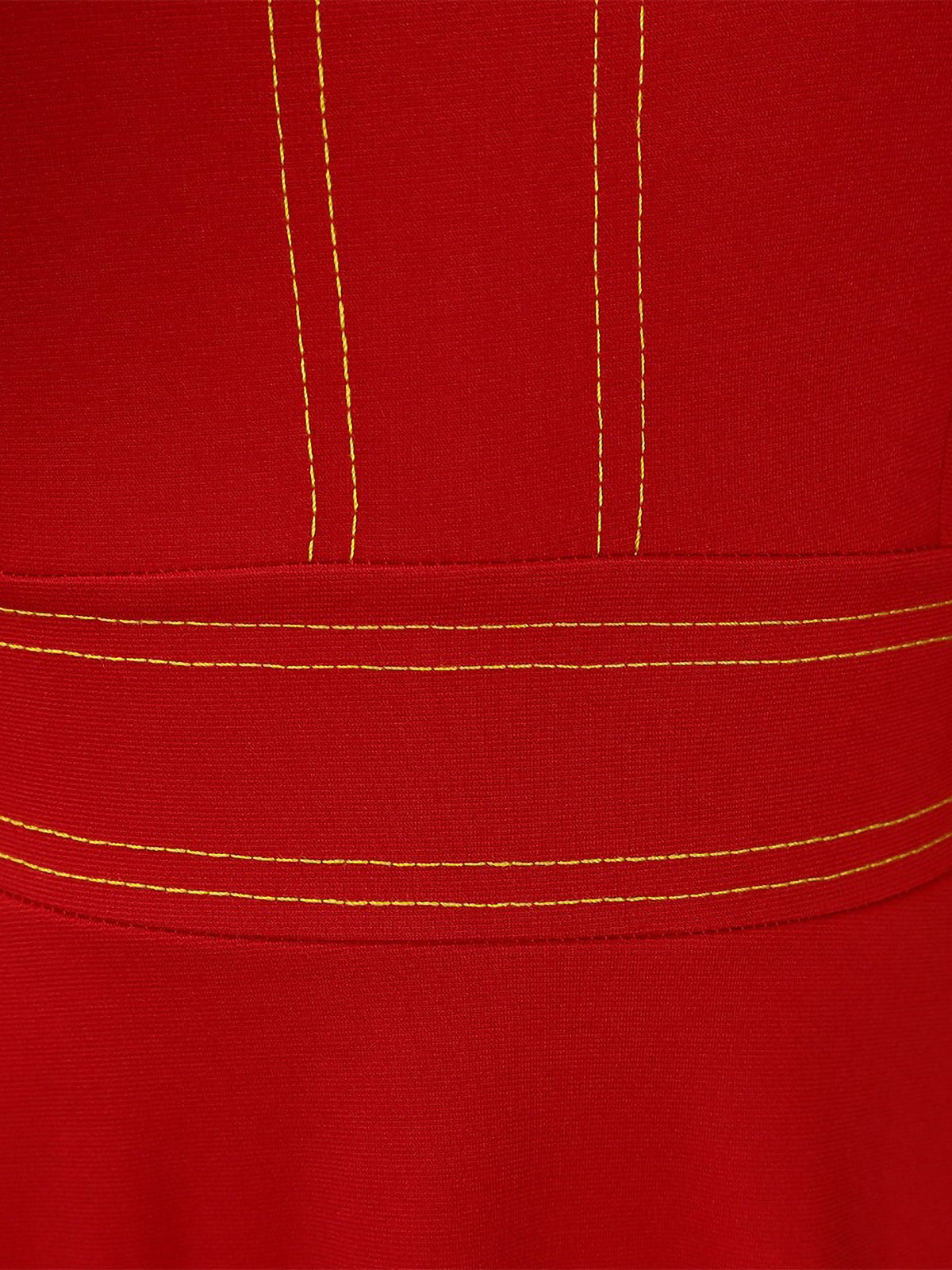 Round Neck 3/4 Sleeves A-Line Midi Work Dress