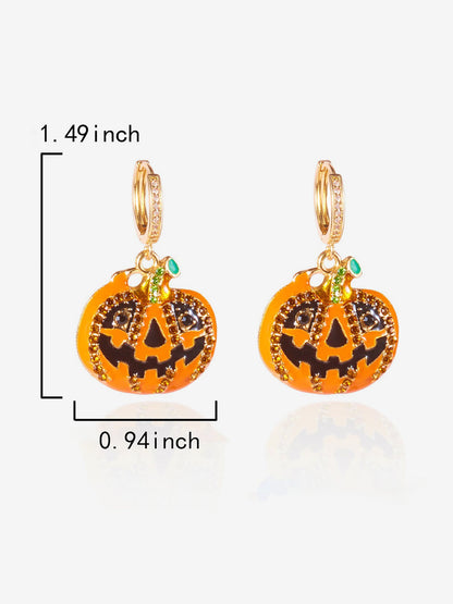 Halloween Style Faux Diamond Huggie Earrings