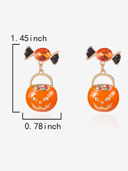 Halloween Style Pumpkin Candy Earrings