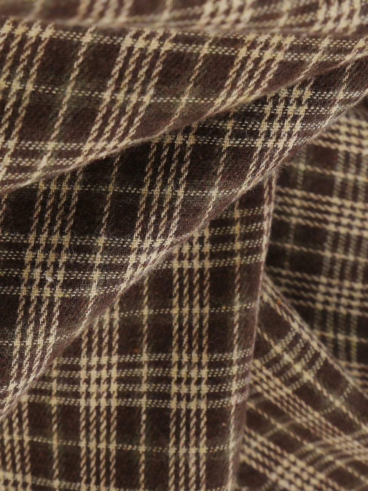 Plaid Collar Bow Tie 3/4 Sleeve Midi A-Line Dress