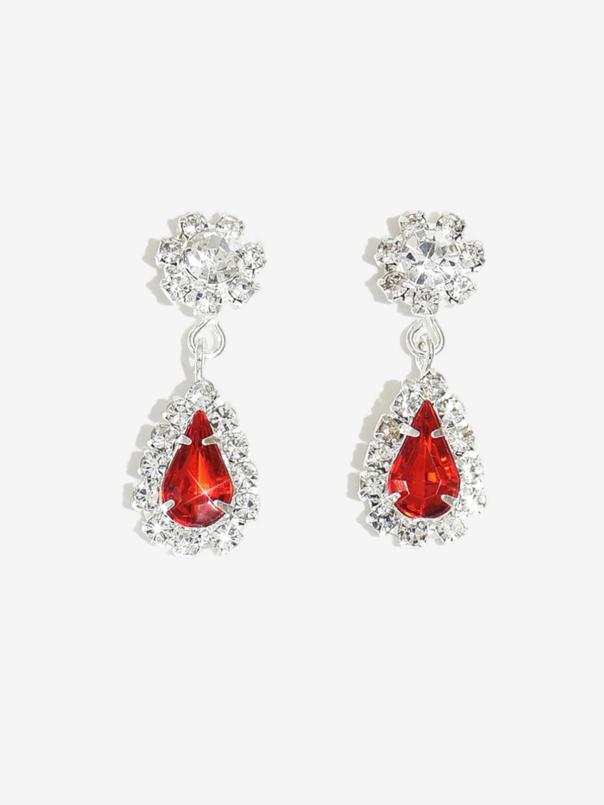 Shimmering Elegant Teardrop-Shaped Earrings