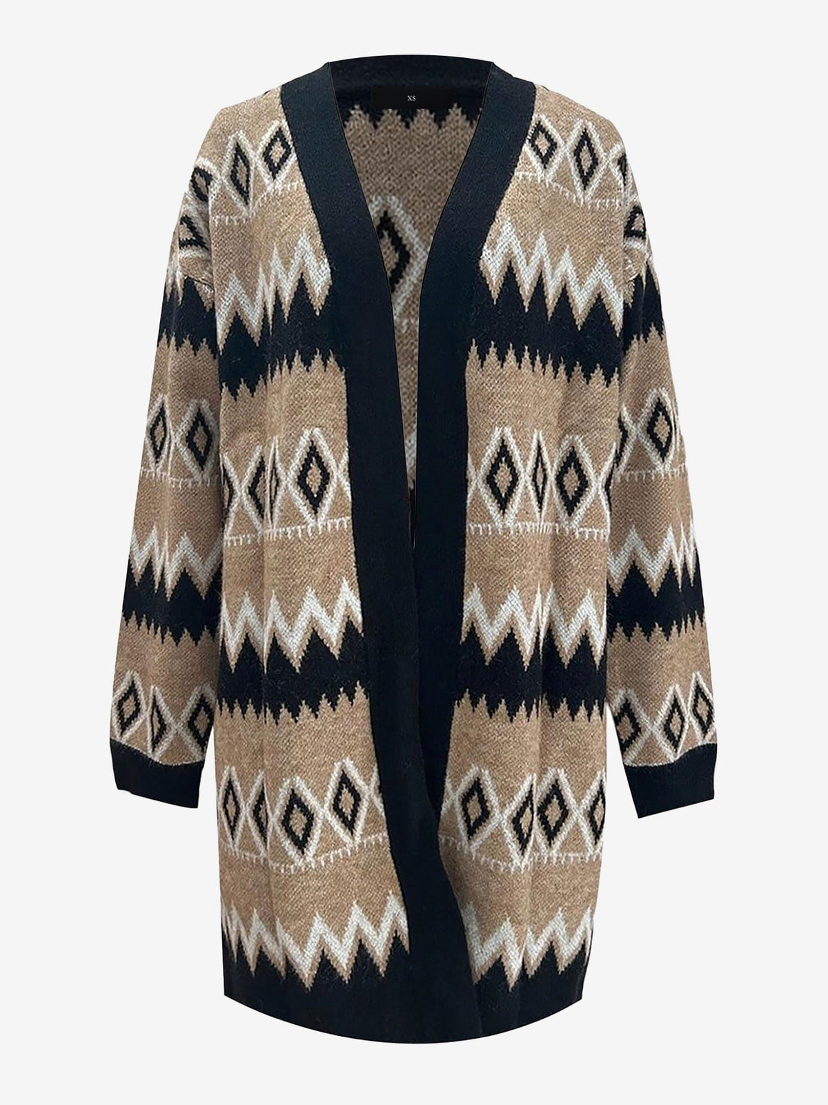 Boho Graphic Knitted Long Sleeves Cardigans