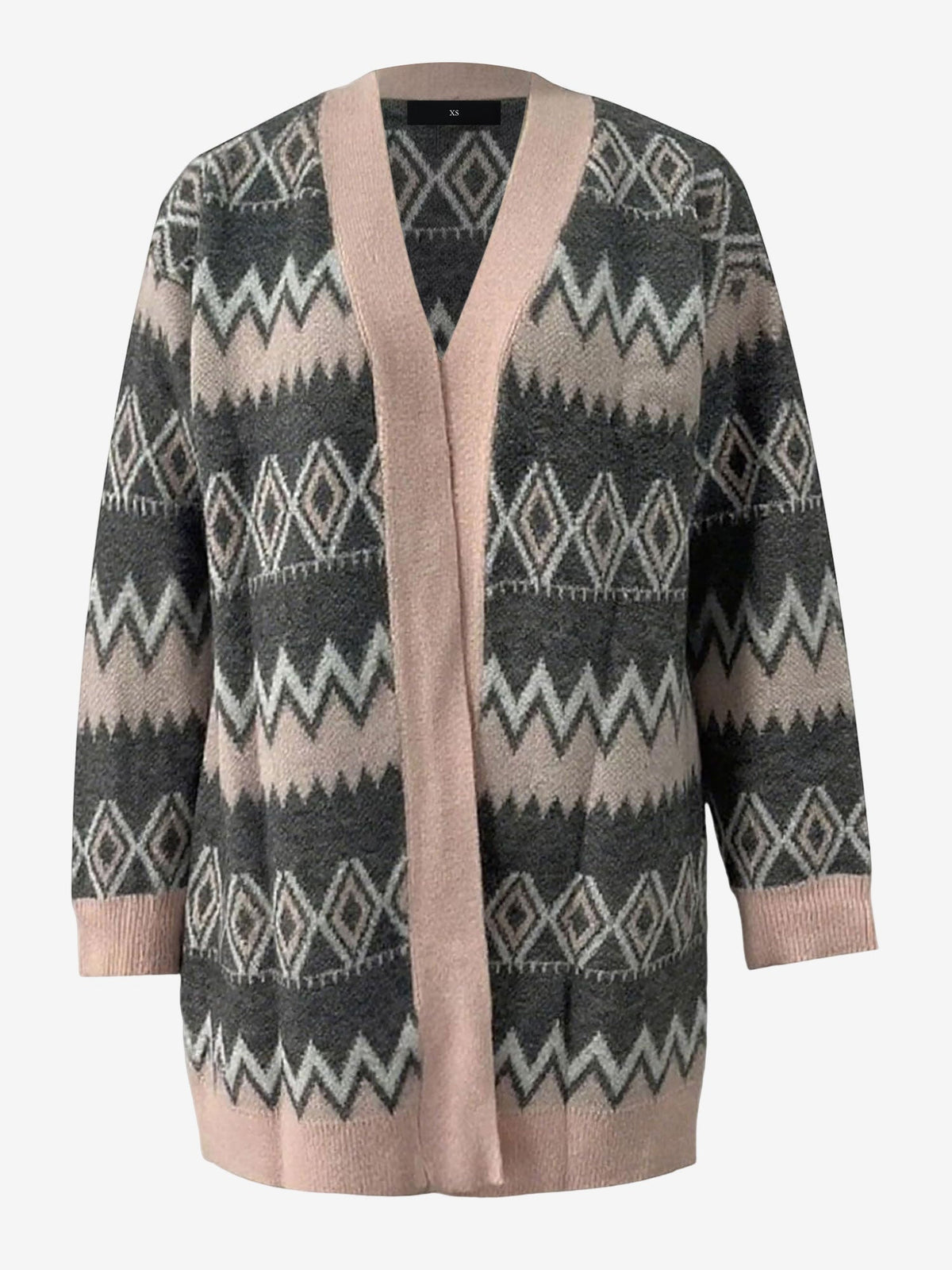Boho Graphic Knitted Long Sleeves Cardigans