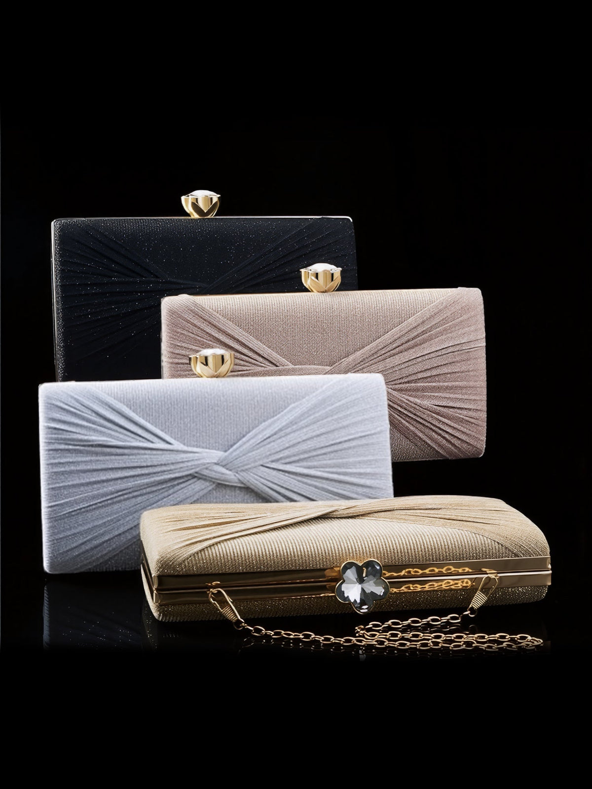 Twist Knot Evening Clutch Bag Shoulder Bag