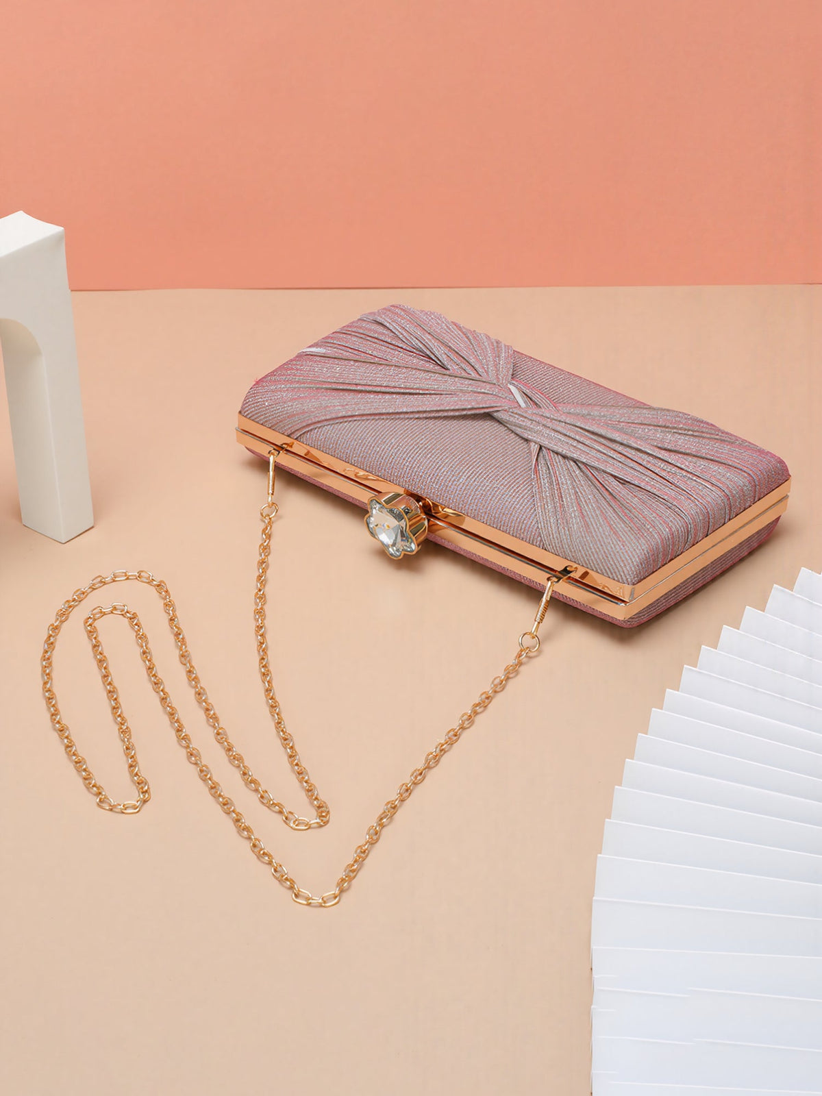 Twist Knot Evening Clutch Bag Shoulder Bag