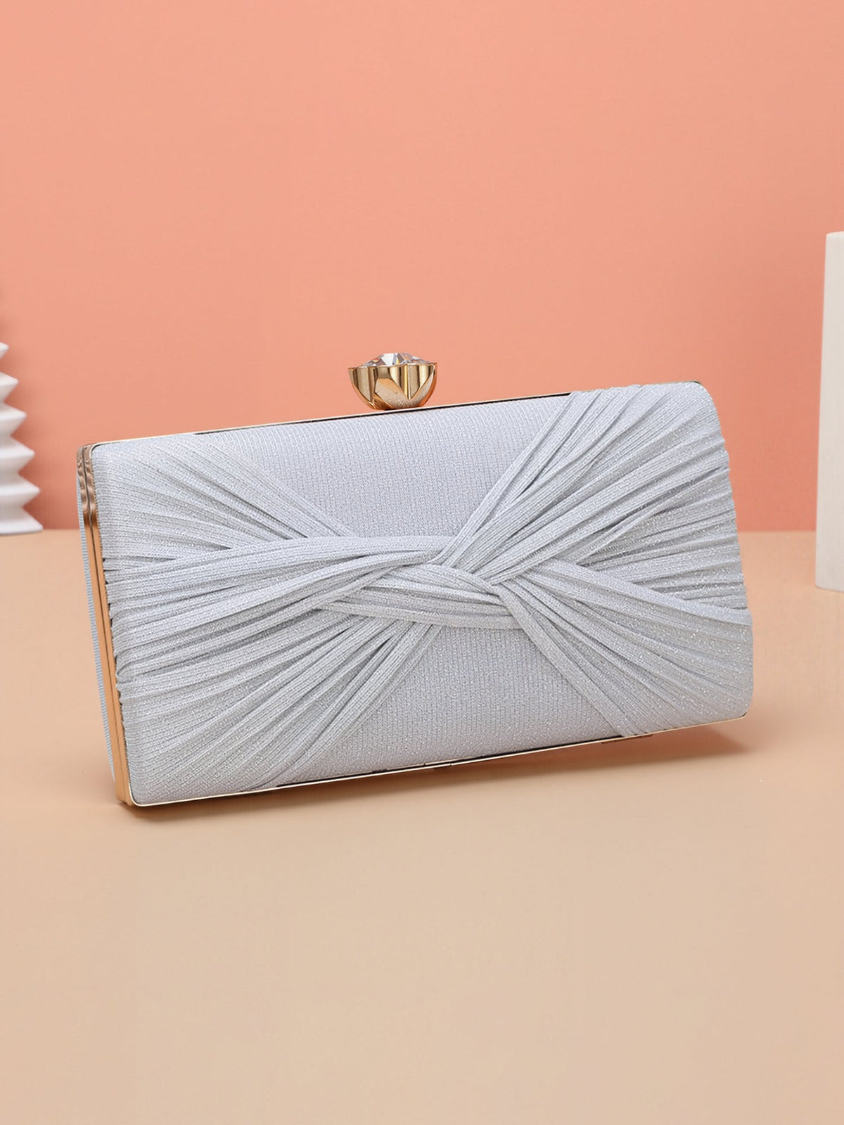 Twist Knot Evening Clutch Bag Shoulder Bag