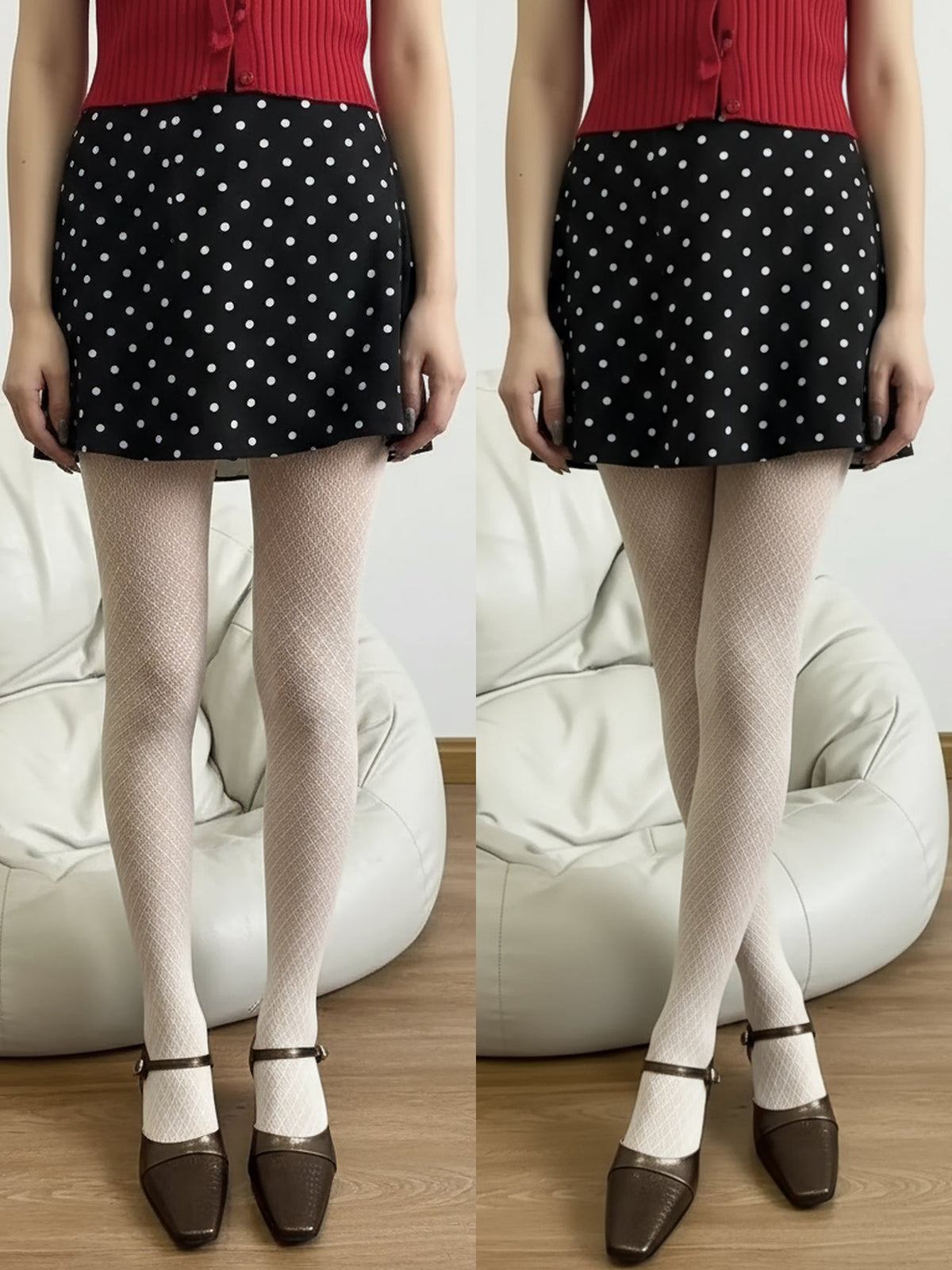 Diamond Pattern Fishnet Lace Pantyhose