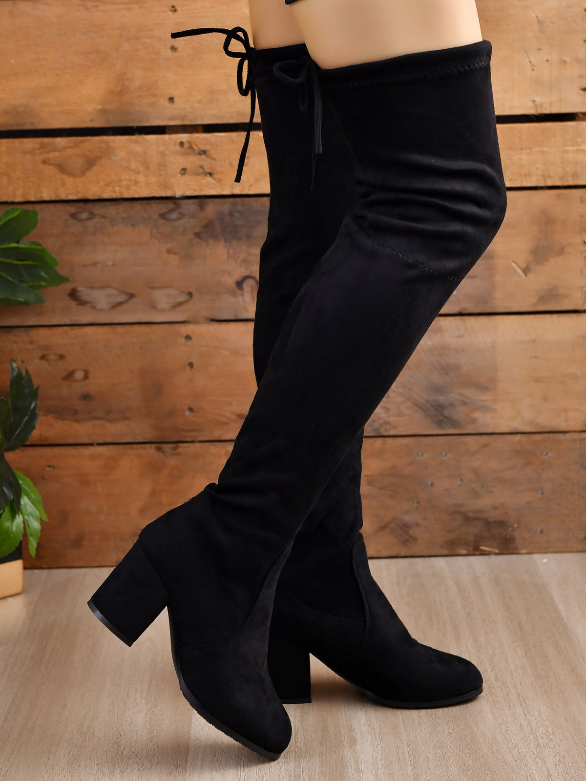Women's Chunky High Heels Over-the-knee Boots