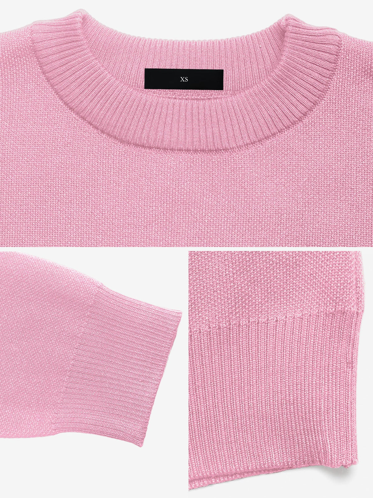 Round Neck Bow Pattern Knitted Christmas Sweater