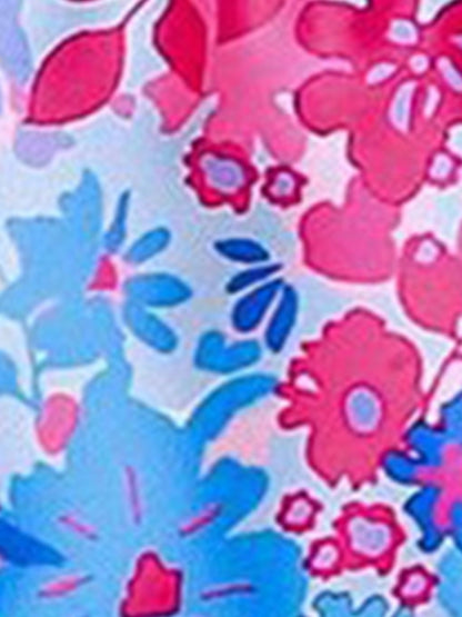 Halter Neck Floral Leopard Triangle Cup Swimsuit Bikinis Sets