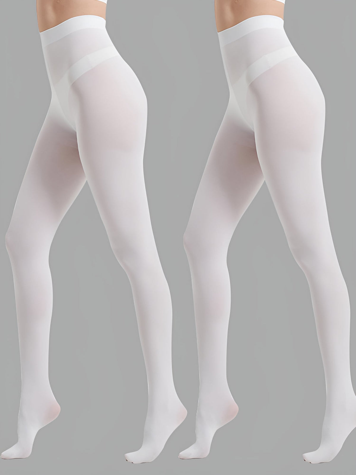 2 Pairs 80D Seamless Crotch Colorful Velvet Tights