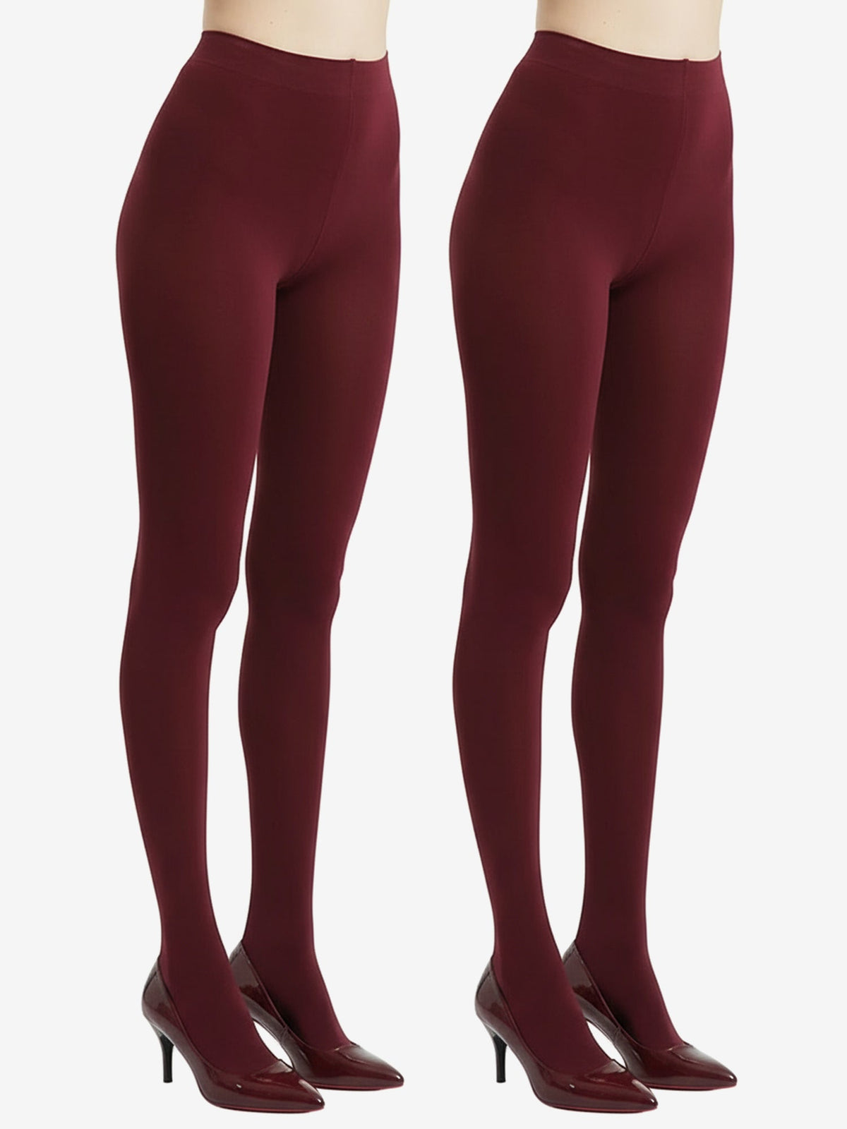 2 Pairs 80D Seamless Crotch Colorful Velvet Tights