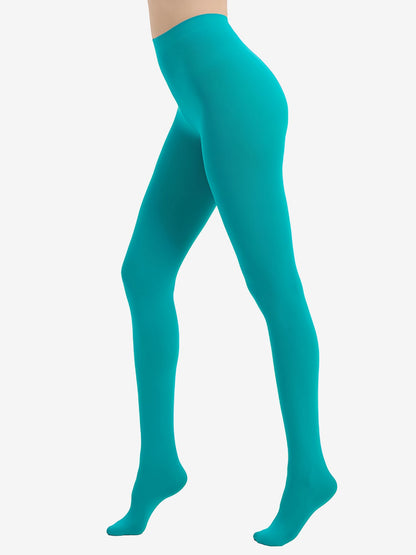 2 Pairs 80D Seamless Crotch Colorful Velvet Tights