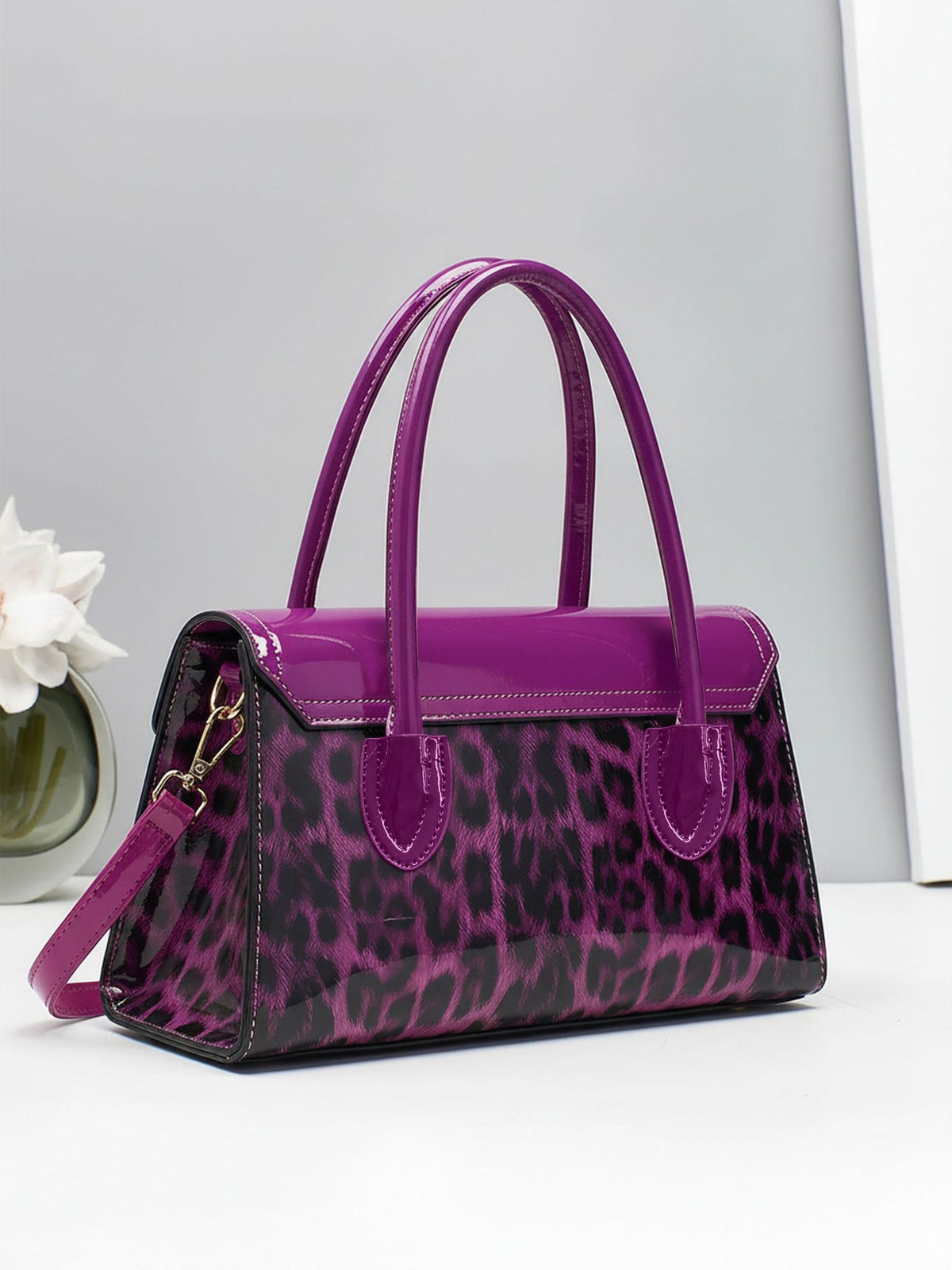 Versatile Leopard Print Handbag Tote Bag Crossbody Bag