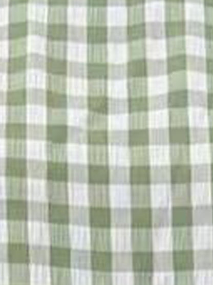 2 Pieces Gingham Crew Neck Sleeveless Ruffled Hem Top & Wide Leg Trousers Pants Set