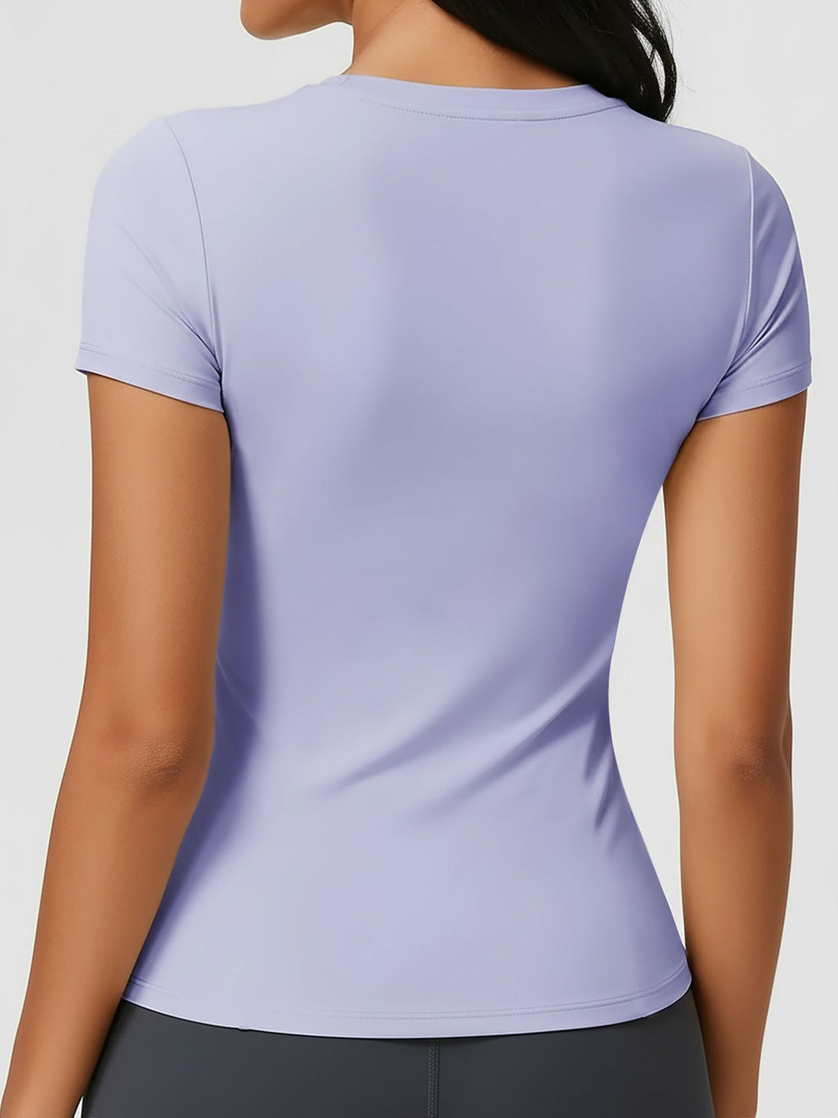 Breathable Short Sleeve Fitted Sports Top