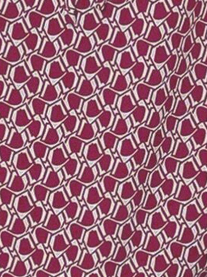 Printed Bow-Tie Layered Above Knee Length Dress
