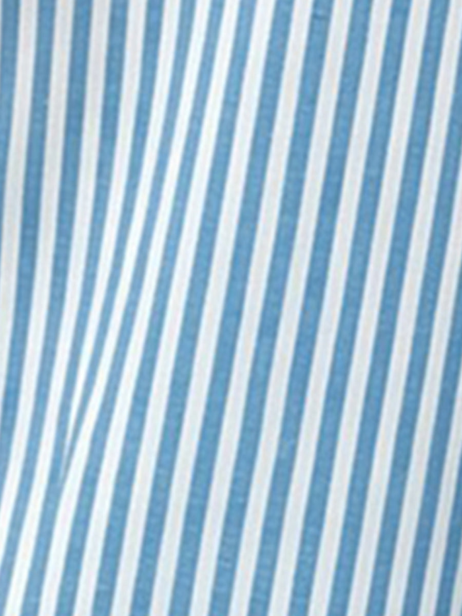 Casual Sleeveless Striped Tie Waist Wide Legs Jumpsuit