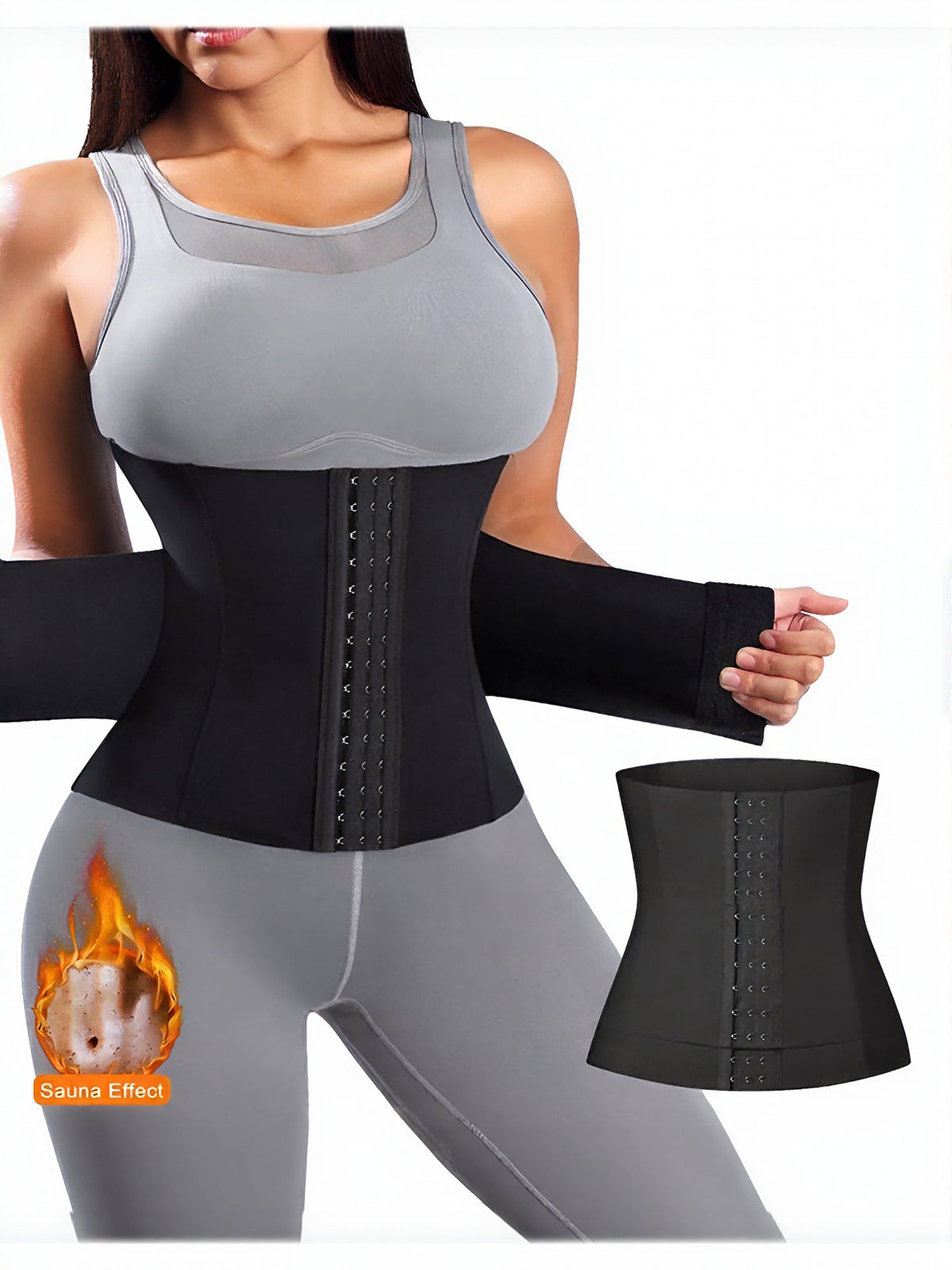 Waist Shaping Cincher Solid Color Corset