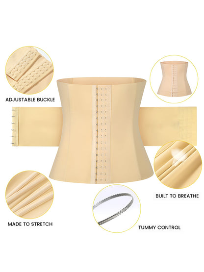 Waist Shaping Cincher Solid Color Corset